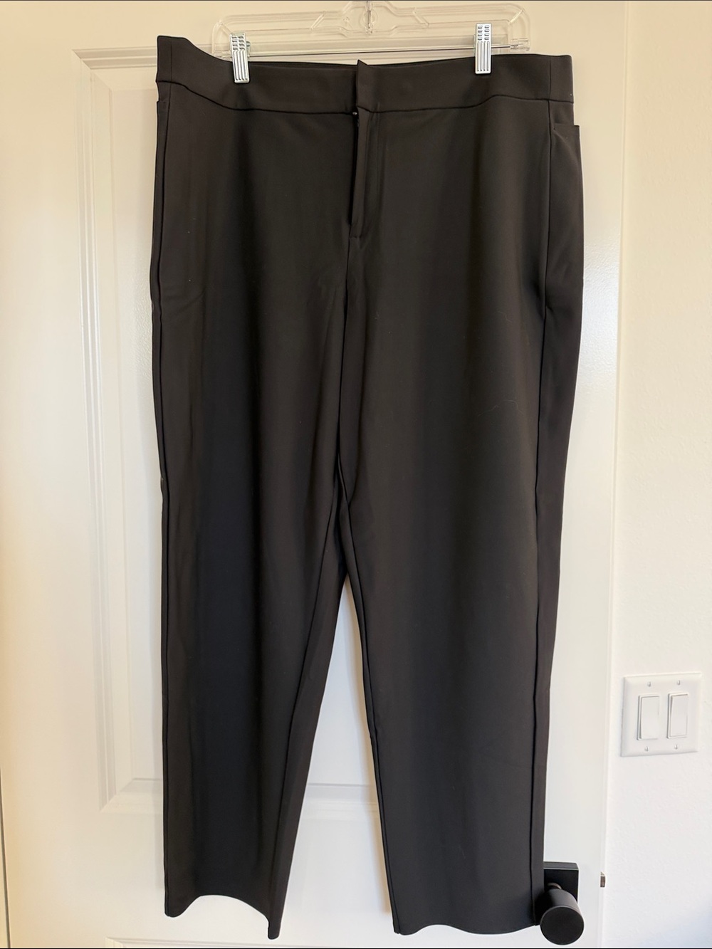 Athleta Black Straight-Leg Women's Trousers